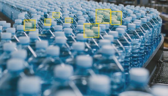 Plastic water bottles defect detection
