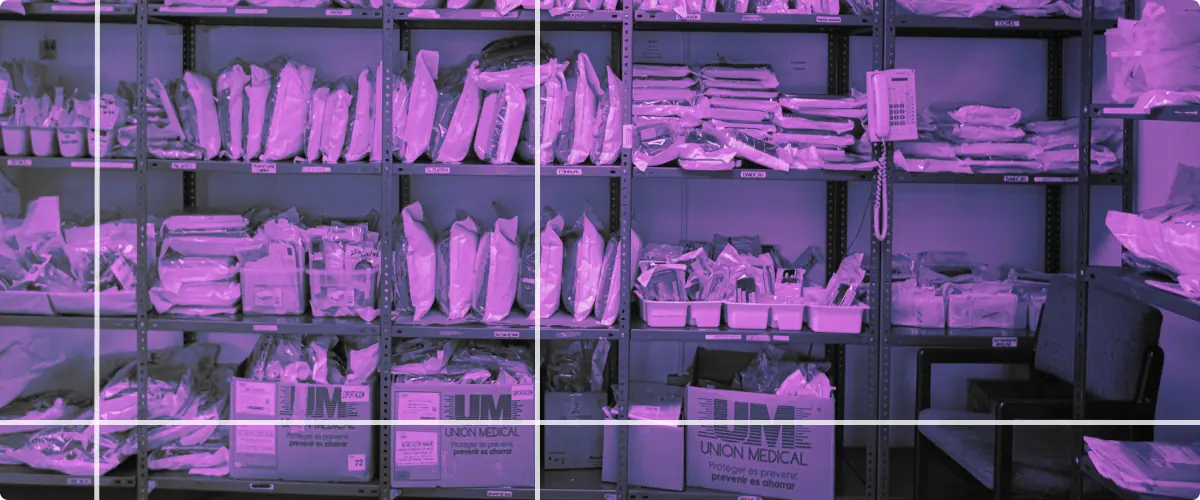 Medical Storeroom shelves